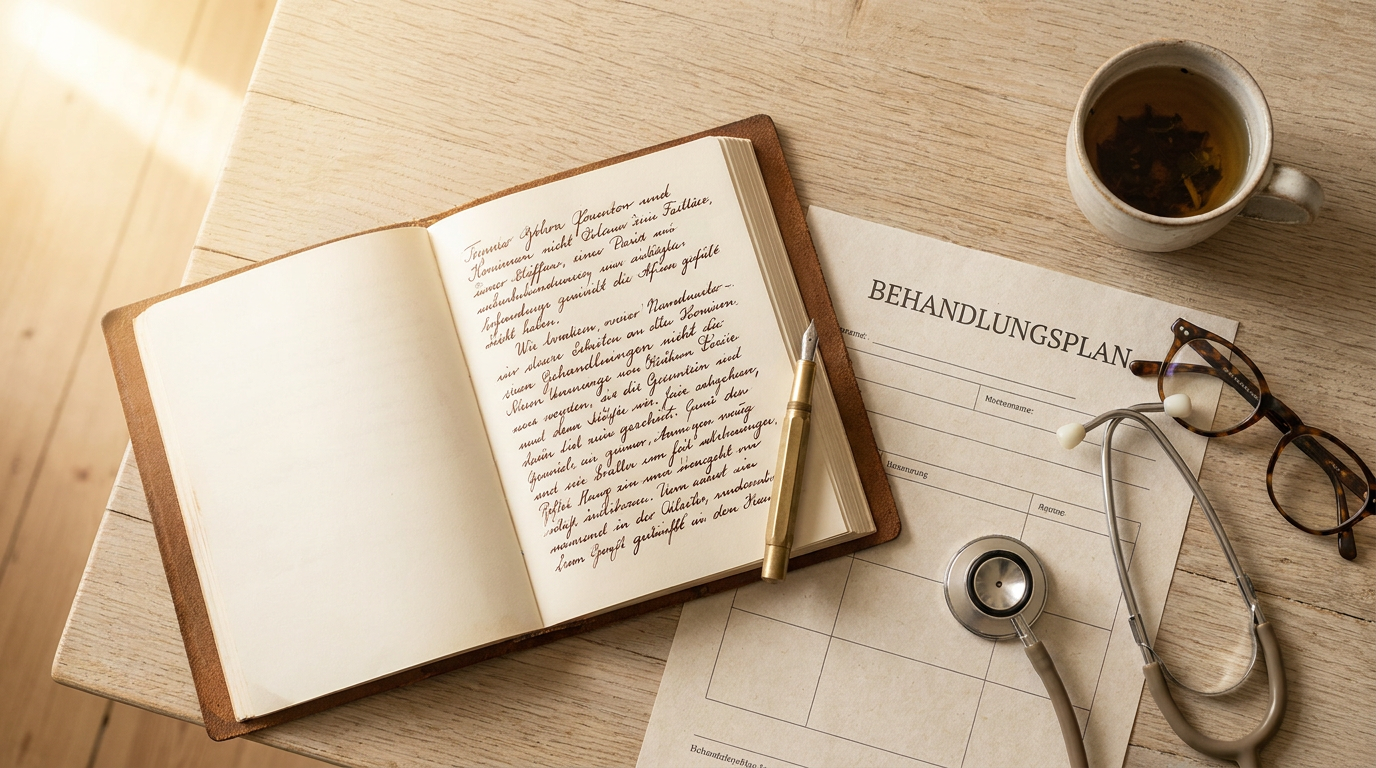 Schriftlicher Bericht und Unterlagen nach der Online-Sprechstunde